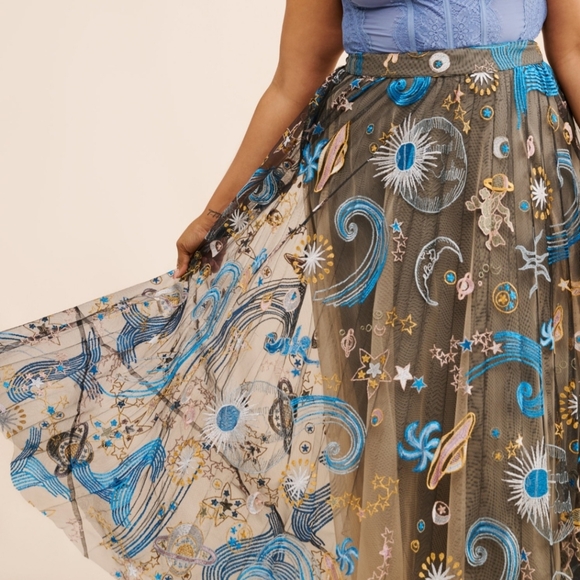 Anthropologie Geisha Designs Icon Tulle Maxi Skirt - Picture 5 of 10